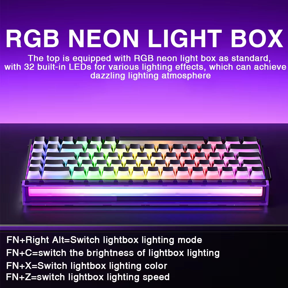 HERO 68HE Magnetic Switch Keyboard Rapid Trigger 8K Return Esports Gamer Keyboard RGB Wired Gaming Keyboard