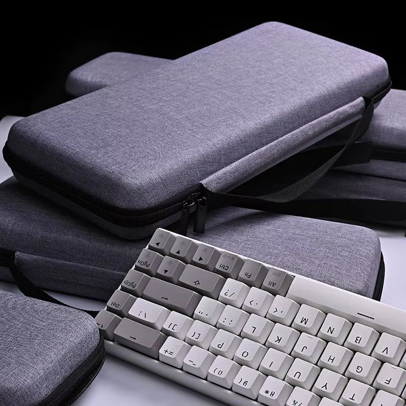 Dustproof Water-Resistant Mechanical Keyboard Case Storage Bag - EVA Hard Shell Fits 61/68/75%/Tkl/98%/Full-Size Keyboards