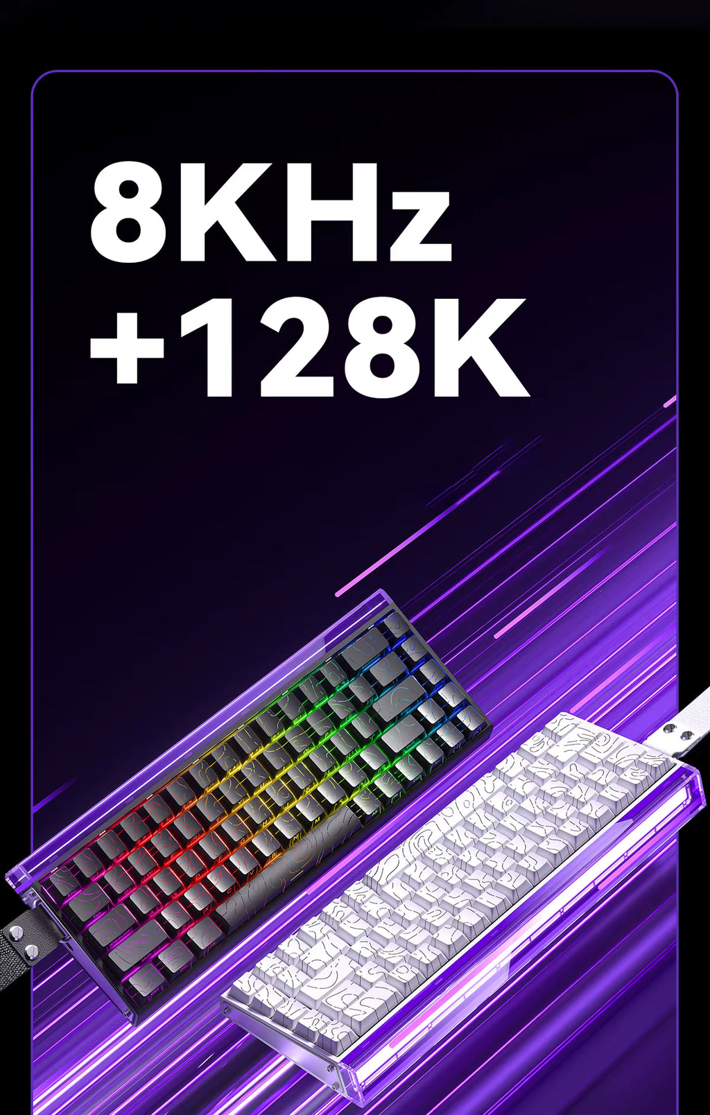 HERO Magnetic Switch Wired Gaming Keyboard RGB LED