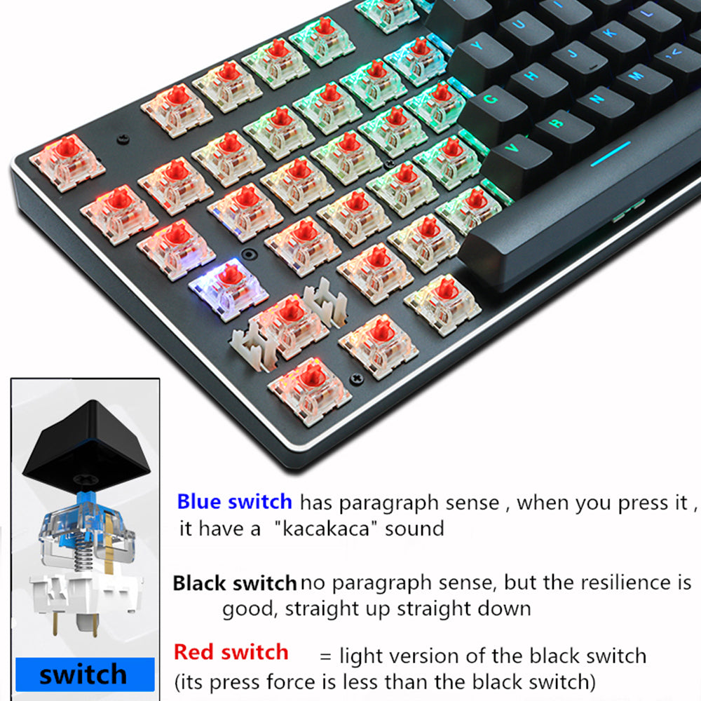 87-Key Mechanical Gaming Keyboard