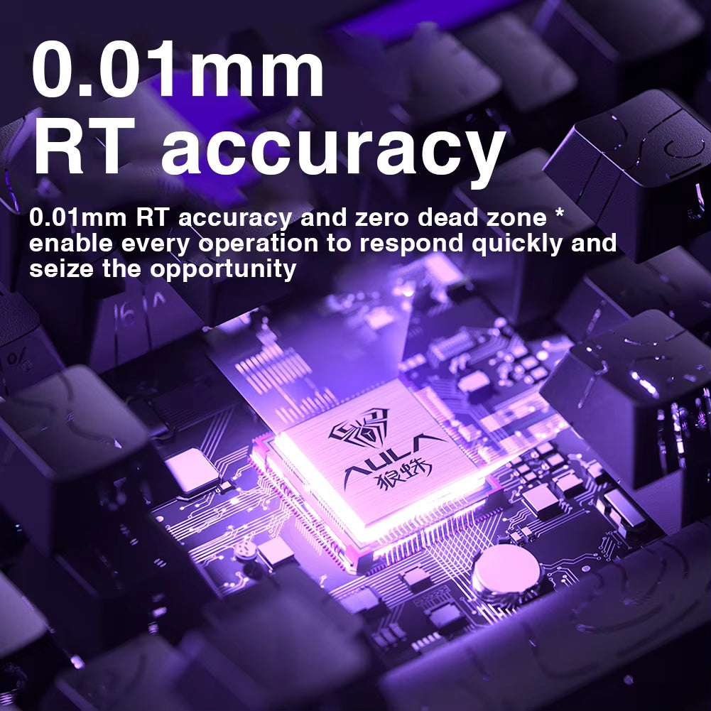 HERO 68HE Magnetic Switch Keyboard Rapid Trigger 8K Return Esports Gamer Keyboard RGB Wired Gaming Keyboard