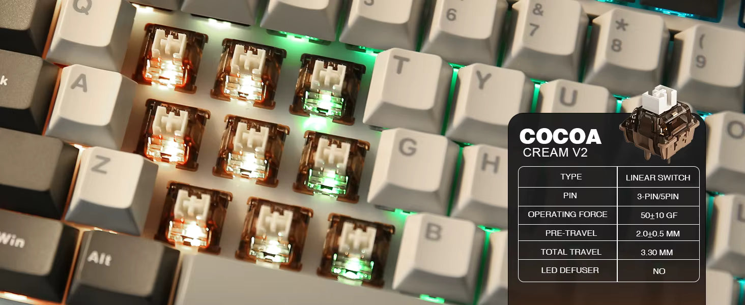 B75 PRO 82-Key Wireless Mechanical Gaming Keyboard Gasketed w Knob Hot Swappable Custom RGB LED