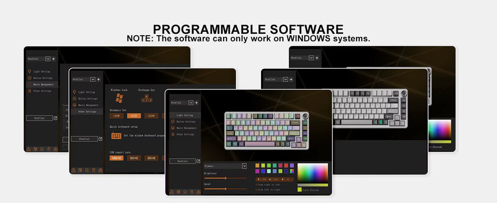 B75 PRO 82-Key Wireless Mechanical Gaming Keyboard Gasketed w Knob Hot Swappable Custom RGB LED