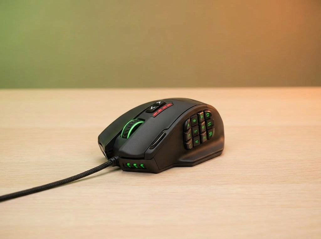 19 Key Wired Gaming Mouse DPI Setting RGB LED
