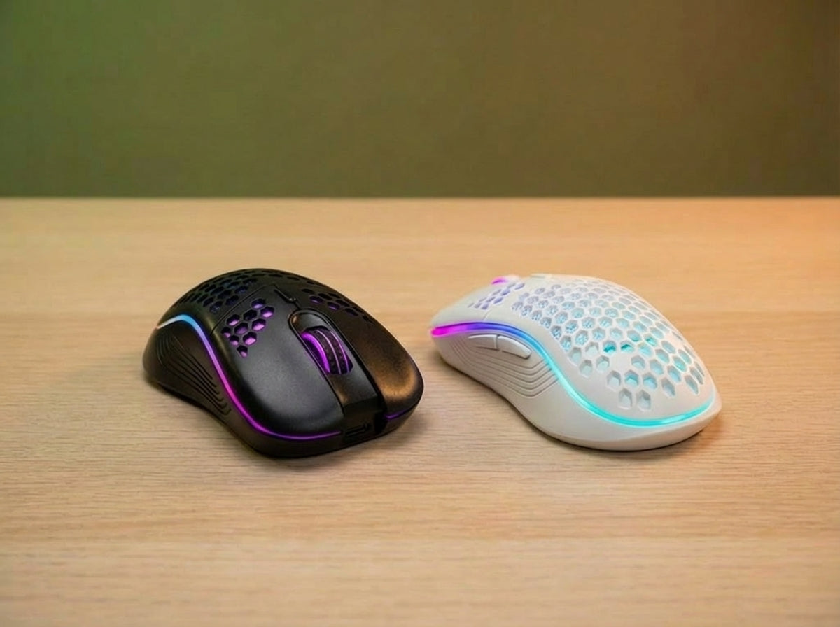 2.4G USB and Type-C Wireless Gaming Mouse RGB Backlight Rechargeable Adjustable DPI