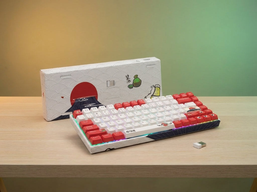 Womier M84 Hot Swappable Wireless Mechanical Keyboard 75% Layout TKL Custom RGB LED