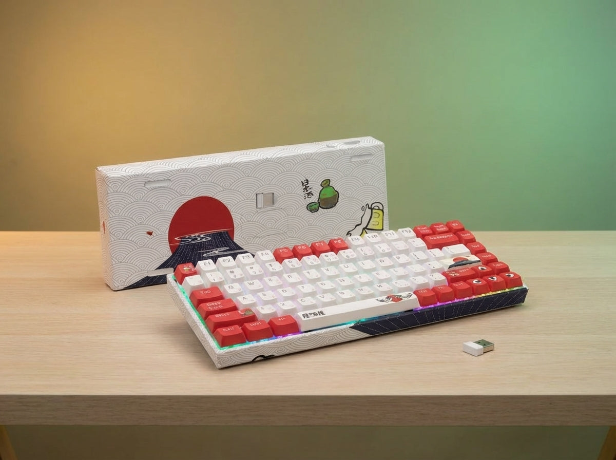 Womier M84 Hot Swappable Wireless Mechanical Keyboard 75% Layout TKL Custom RGB LED