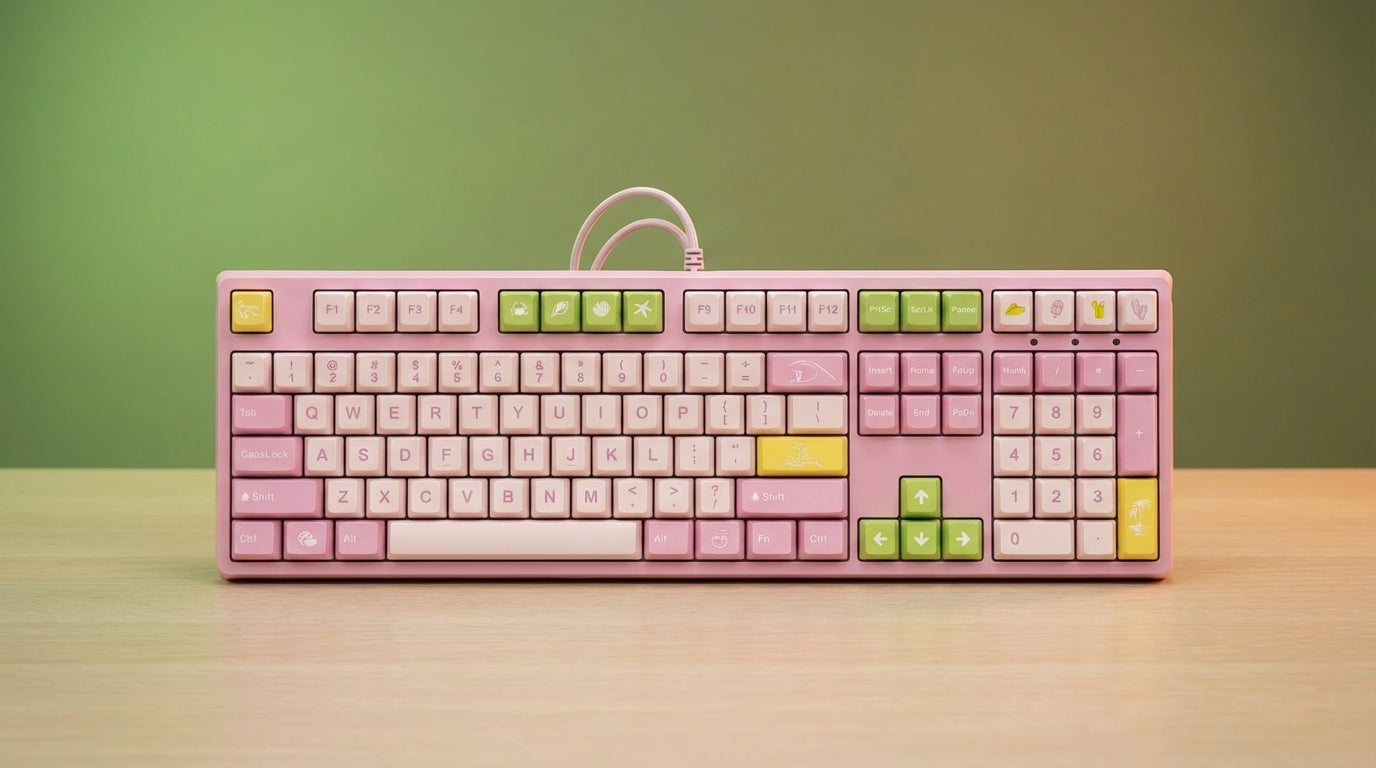 K84 Wired Mechanical Gaming Keyboard 84 Keys Hot-Swappable Programmable Mini Keyboard RGB LED