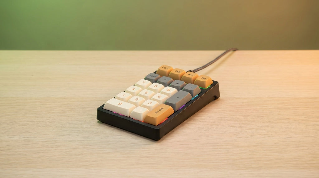 Apayado T21 Right Side Number Mechanical Keyboard for Office RGB LED