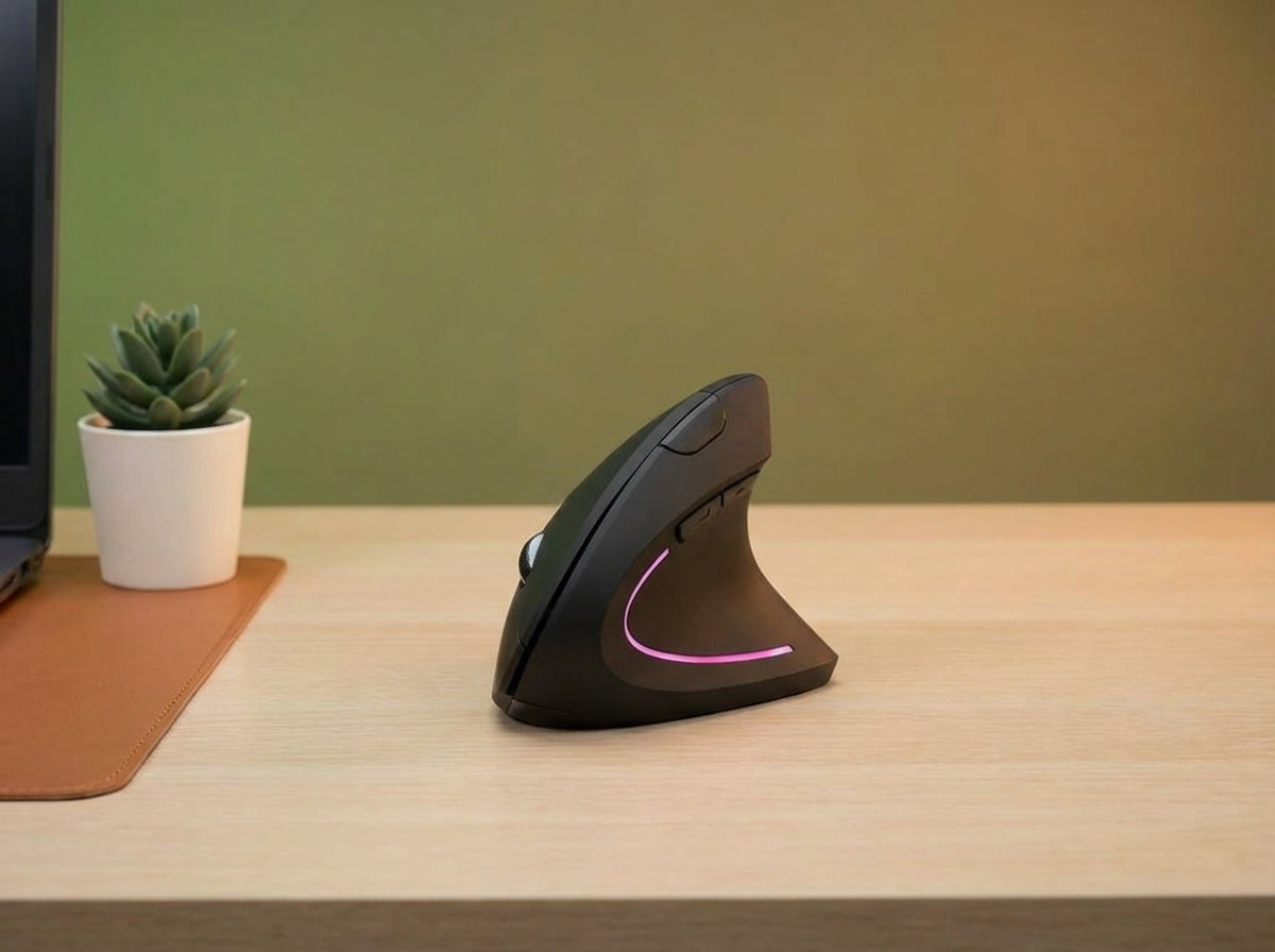 Ergonomic Vertical Mouse 2.4G Wireless Right or Left Hand Gaming Mice 6D RGB