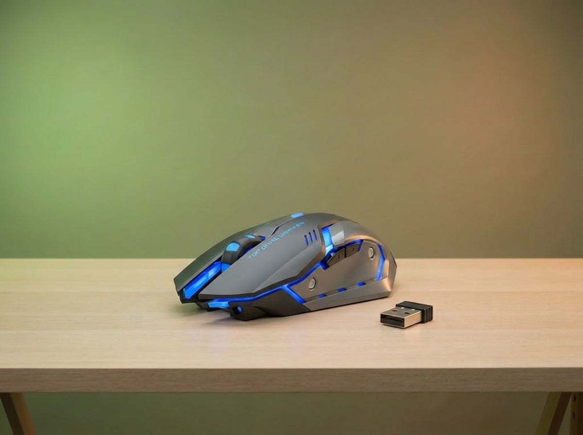 Silent Gaming Wireless Mouse RGB LED