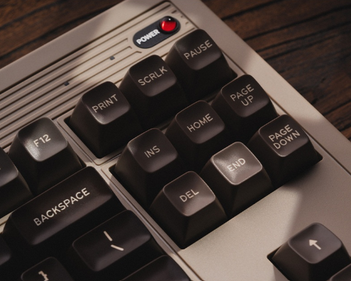 Retro Mechanical Gaming Keyboard Wireless Bluetooth with Rocker and Arcade Set